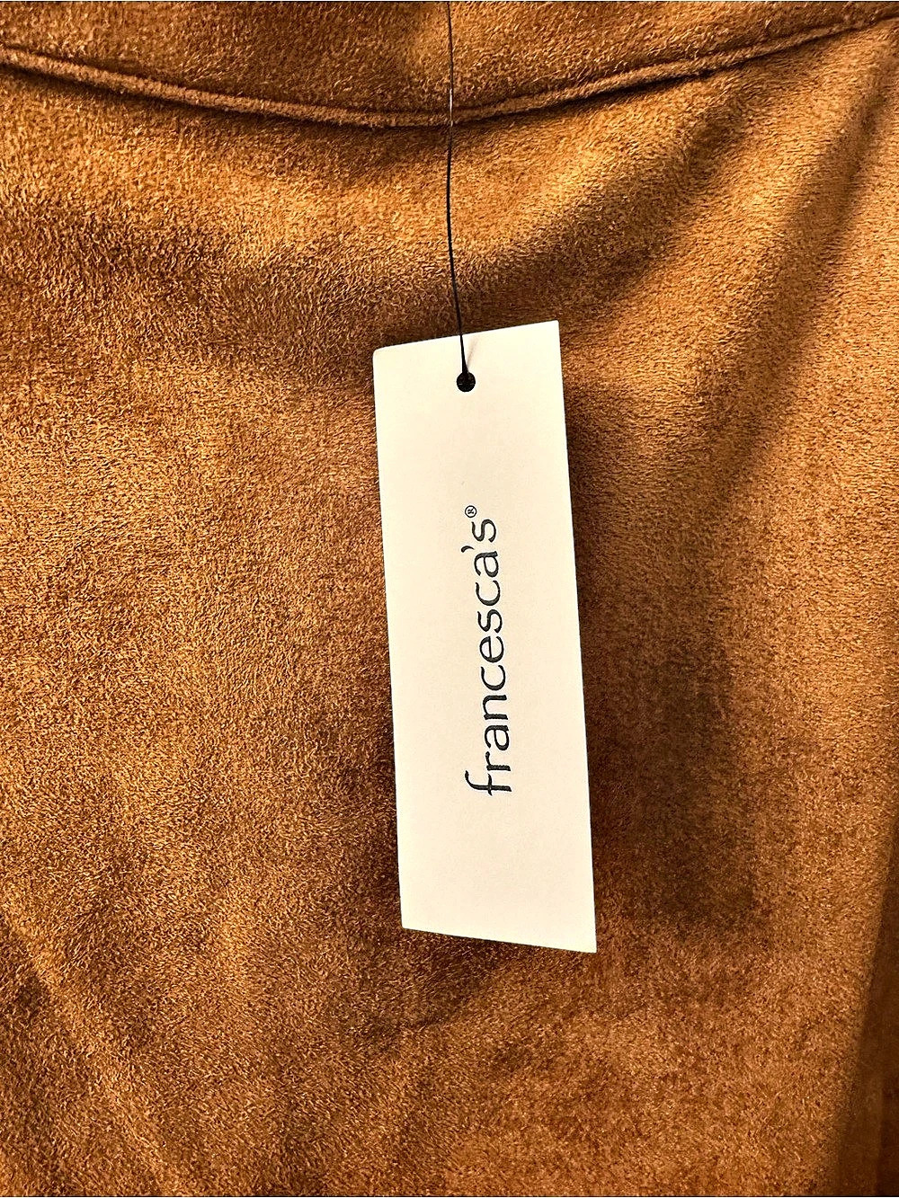 Coco + Jaimeson Microsuede Side Button Skirt Brown Medium - Picture 6 of 8